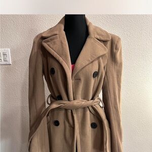 bebe Tan Trench Coat with Belt